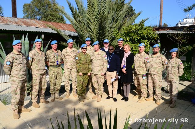 Návšteva hlavnej veliteľky UNFICYP v Sektore 4