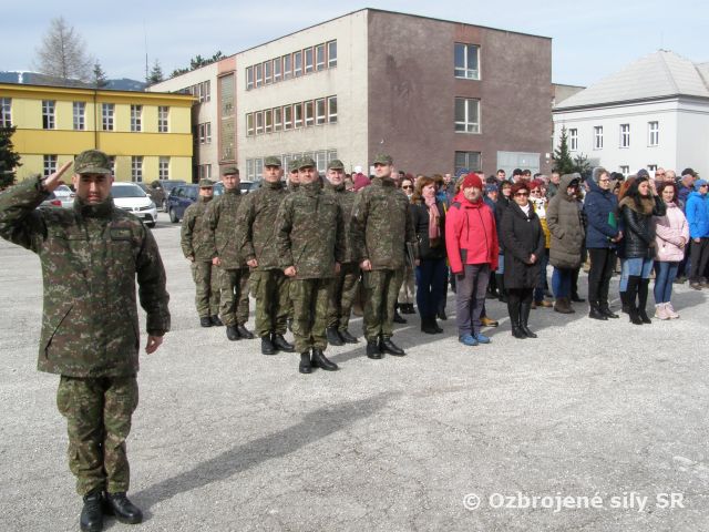 Slávnostný nástup v ZZ II. Martin