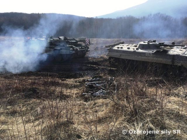 Výcvik uvoľňovacích družstiev práporu CSS a 2. mechanizovanej brigády