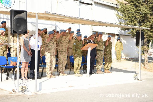 Odovzdávanie velenia Sektoru 4 vo Famaguste na Cypre