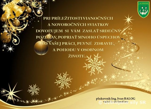 Vážení príslušníci  a zamestnanci 1. mechanizovanej brigády,