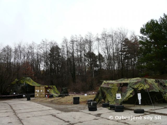 Rota poľných služieb na výcviku v poli