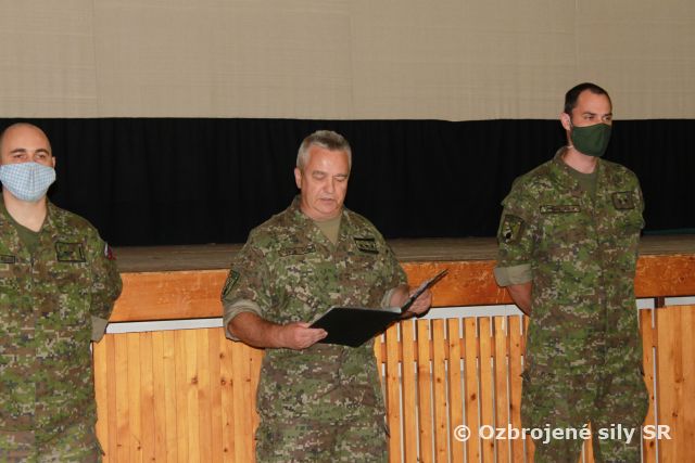 Nástup príslušníkov základne výcviku a mobilizačného doplňovania