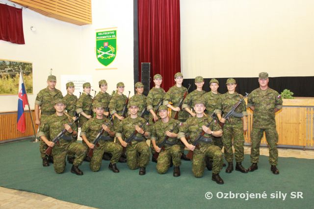 Vojenská prísaha v Základni výcviku a mobilizačného doplňovania Martin