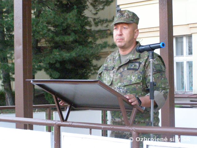 Slávnostný nástup v ZZ II. Martin pri príležitosti Dňa OS SR