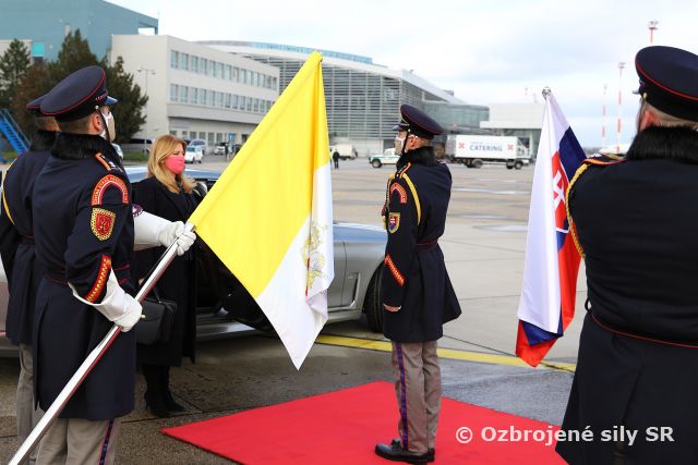 Odlet prezidentky SR do Vatikánu