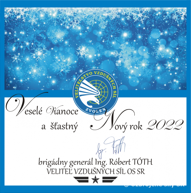 Vianočné a novoročné pranie veliteľa Vzdušných síl OS SR