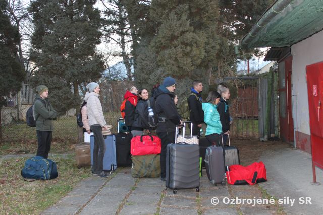 Začatie základného vojenského výcviku v Martine