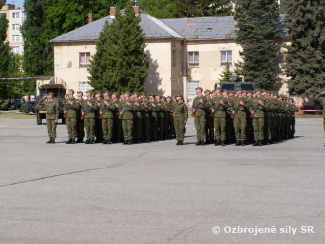 Vojenská prísaha v Základni výcviku a mobilizačného doplňovania Martin