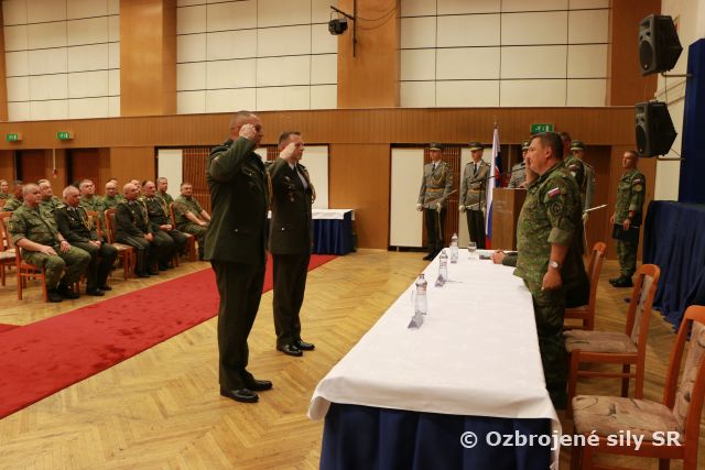 Slávnostný ceremoniál odovzdania a prevzatia funkcie zástupcu náčelníka GŠ OS SR – náčelníka štábu