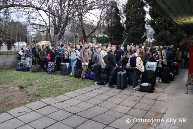 Začatie základného vojenského výcviku v Martine