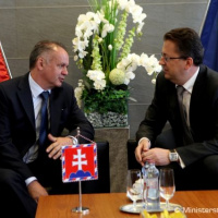 Prezident Andrej Kiska prvýkrát navštívil ministerstvo obrany