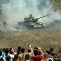 Legendárny tank T-34 zabodoval na Slovenských pieskoch