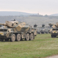 Začiatok taktického cvičenia s bojovou streľbou GROUND PEPPER 2014