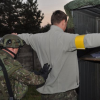 Začiatok taktického cvičenia s bojovou streľbou GROUND PEPPER 2014