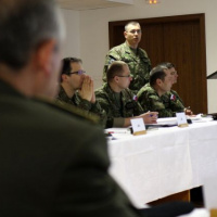 Náčelník generálneho štábu generálporučík Maxim na komplexnom štábnom nácviku