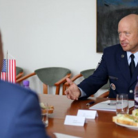 Generálmajor Macko sa stretol s náčelníkom štábu Vzdušných síl Národnej gardy štátu Indiana