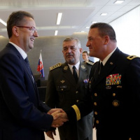 Náčelník GŠ Maxim privítal v Bratislave nového veliteľa Národnej Gardy Indiany