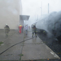Súčinnostný výcvik vojenských hasičských jednotiek