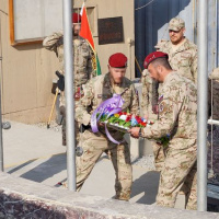 07 Príslušníci špeciálnych síl si v Afganistane pripomenuli pamiatku zosnulých kolegov 