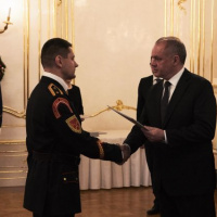 Novoročné prijatie príslušníkov ČS PSR