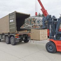 Aj druhá paleta s muníciou naložená