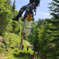 Hasičská jednotka krídla cvičila na Lysej