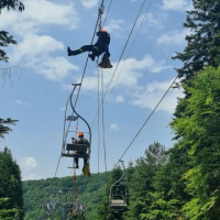 Hasičská jednotka krídla cvičila na Lysej