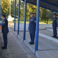 Slávnostný nástup príslušníkov vrtuľníkového krídla