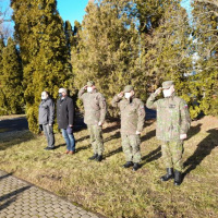 Spomienka pri pamätníku tragicky zosnulých kolegov