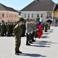 Slávnostný nástup pri príležitosti vyslania do operácie Predsunutá prítomnosť Lotyšsko