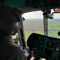 Bojové streľby vrtuľníkovej techniky na Záhorí