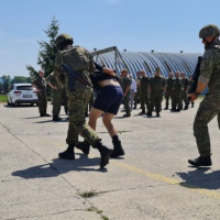 Vojenská rada veliteľa Vzdušný síl na letisku v Kuchyni