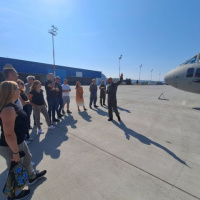 Zamestnanci z jadrovej elektrárne navštívili letisko v Kuchyni