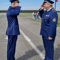 Slávnostný nástup ku dňu „Slovenského vojenského letectva“