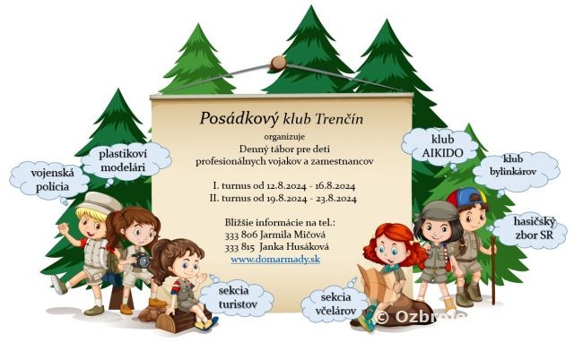 Titulný obrázok k aktualite: Denný tábor pre deti profesionálnych vojakov a zamestnancov 2024