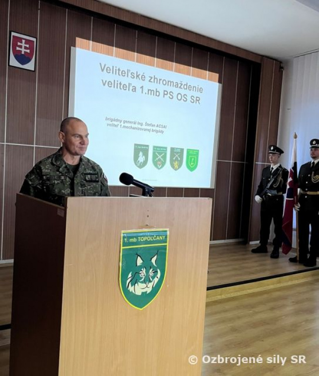 Veliteľské zhromaždenie veliteľa 1. mechanizovanej brigády