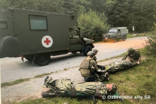 Záverečné cvičenie práporných obväzísk 1.mb