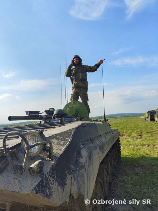 Kontrola zladenosti účelového zoskupenia 12.mechanizovaného práporu úspešne ukončená