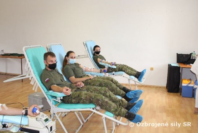 Darovanie krvi v protilietadlovej raketovej brigáde