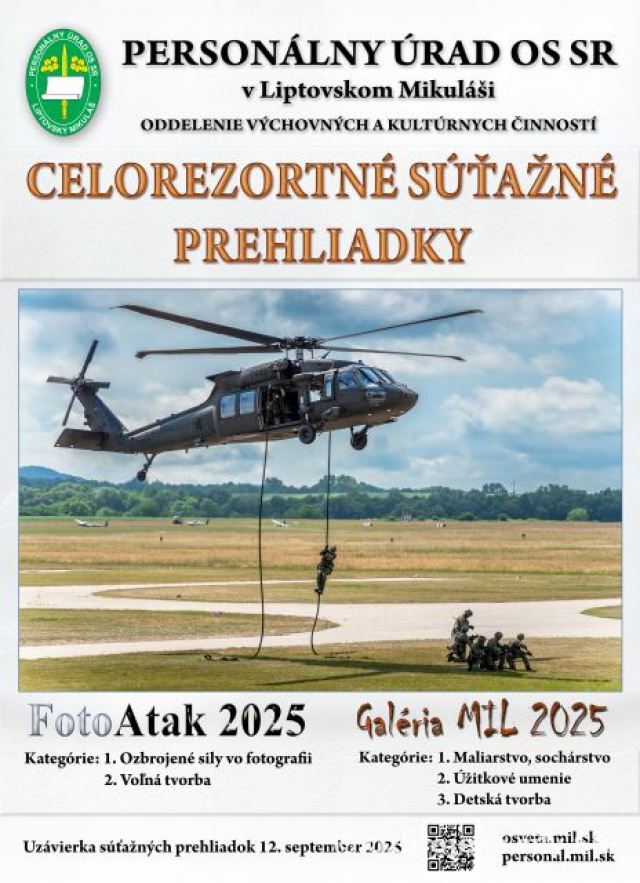 Vyhlásenie Celorezortných súťažných prehliadok  2025
