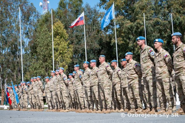 Slávnostný nástup pri príležitosti 60. výročia vzniku UNFICYP