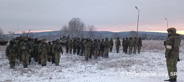 Intenzívny výcvik 13. mechanizovaného práporu