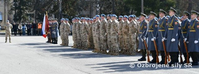 Slávnostná rozlúčka pri príležitosti druhej rotácie príslušníkov 11. mechanizovaného práporu vo vojenskej operácii UNFICYP
