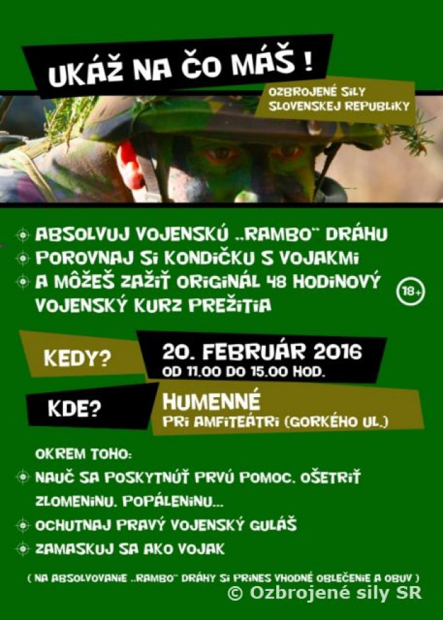 UKÁŽ NA ČO MÁŠ! - AVÍZO