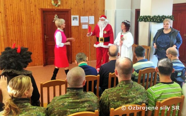 Mikulášska návšteva ženistov v Domove sociálnych služieb Štrkovec