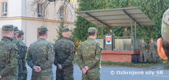 Slávnostný nástup Veliteľstva 82. Brigády spoločnej podpory