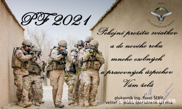 prianie veliteľa 5. pluku špeciálneho určenia k sviatkom