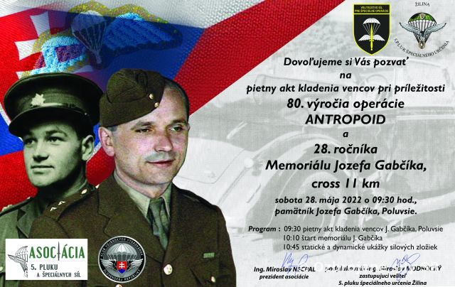 Memoriál Jozefa GABČÍKA, 28. ročník – pozvánka a propozície