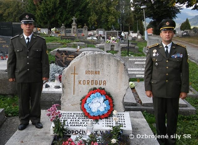 59. výročie úmrtia generálmajora Alexandra Kordu nositeľa čestného názvu nášho oddielu